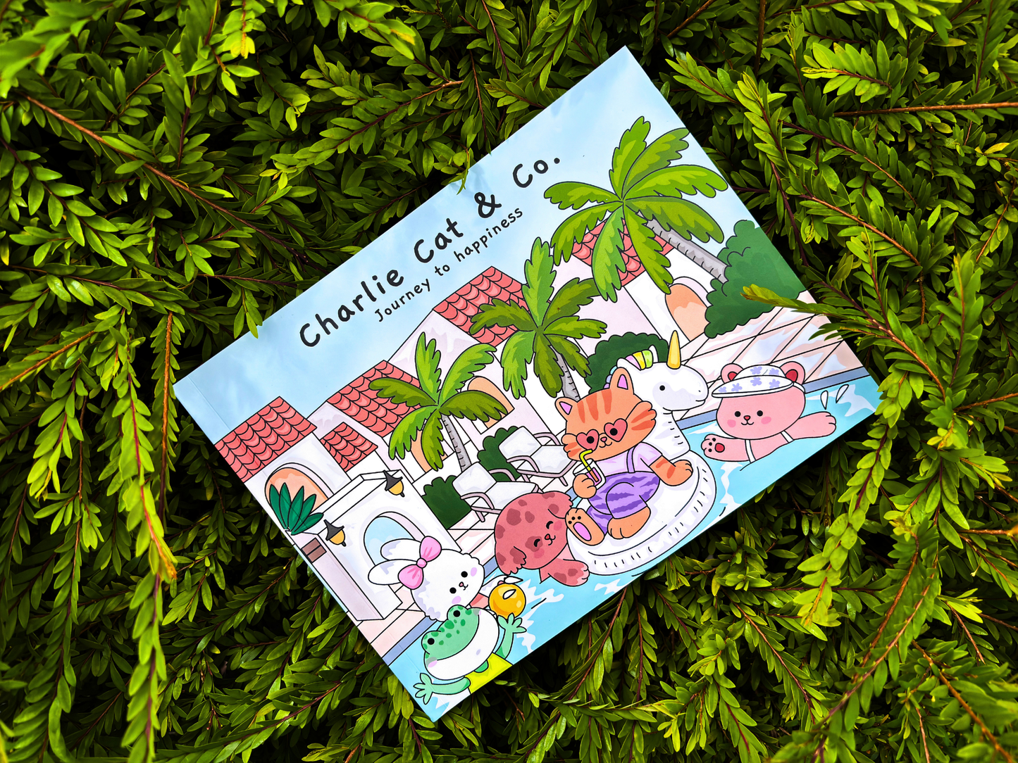 Charlie Cat & Co. Journey to happiness coloring book